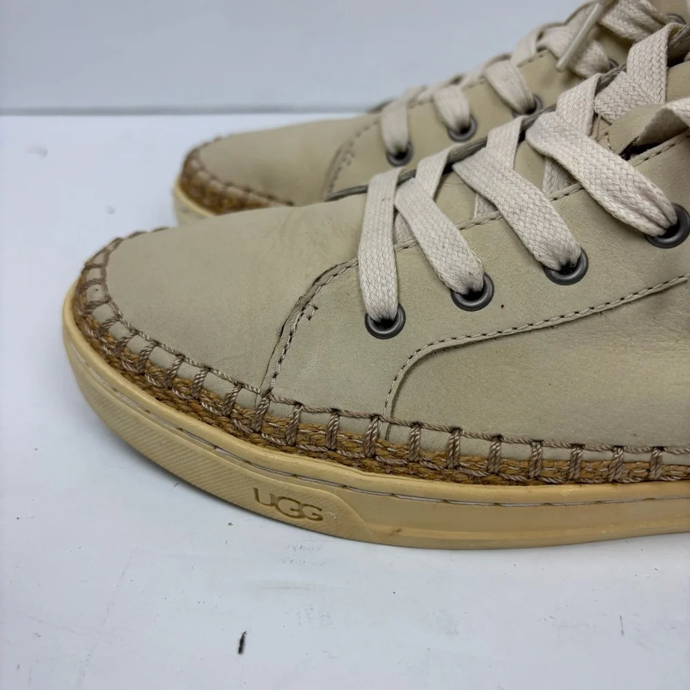 UGG Gradie Ivory Cream High-Top Sneakers Women’s size 10